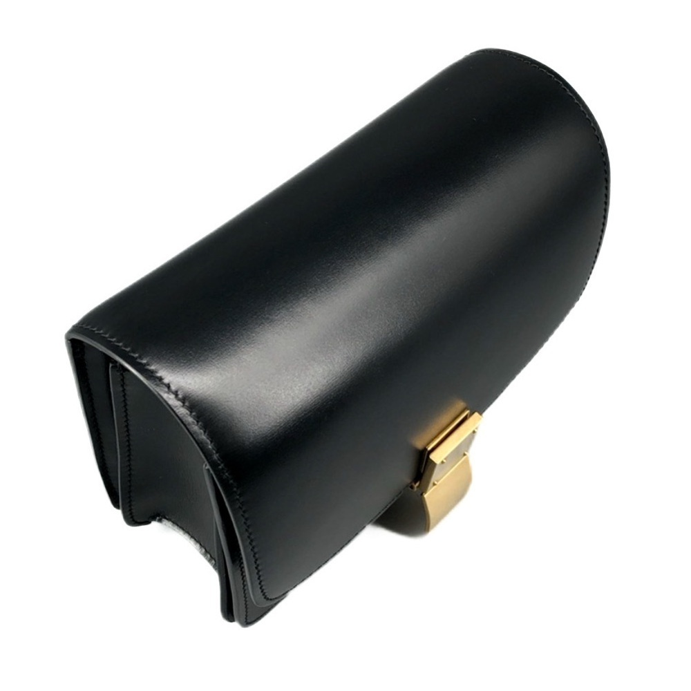 Celine Small Classic Box Bag Black Calfskin Gold Hardware Crossbody - Picture 5 of 15